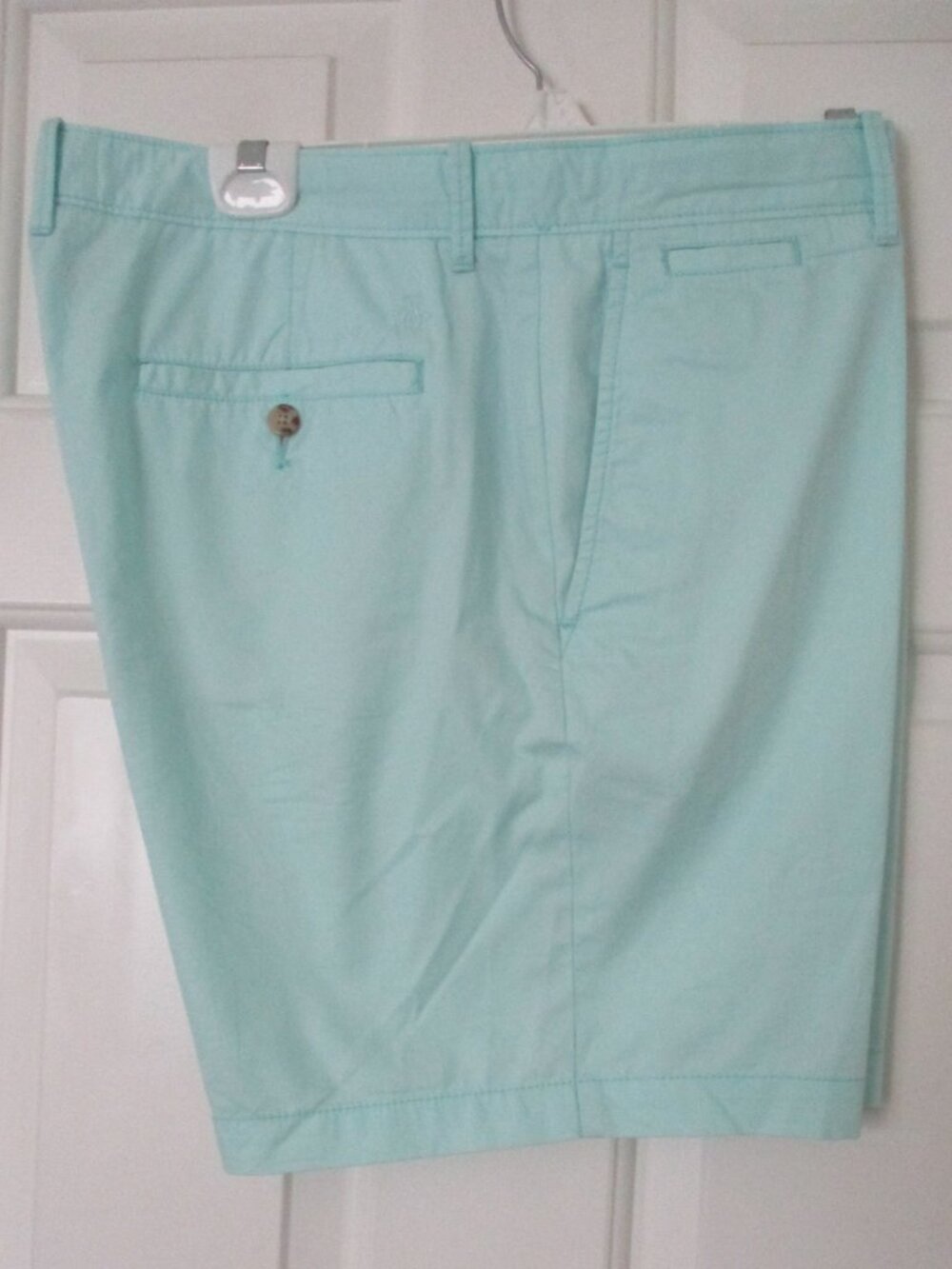 Penguin by Munsingwear Mens Flat Front Mint Green Cotton Short Pant NWOT - 36W